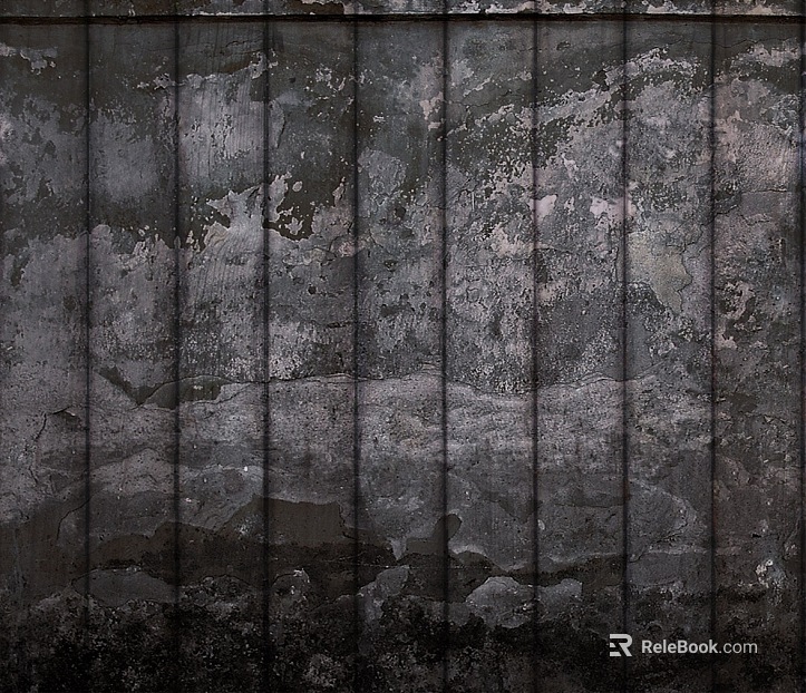 Dark gray old cement wall texture