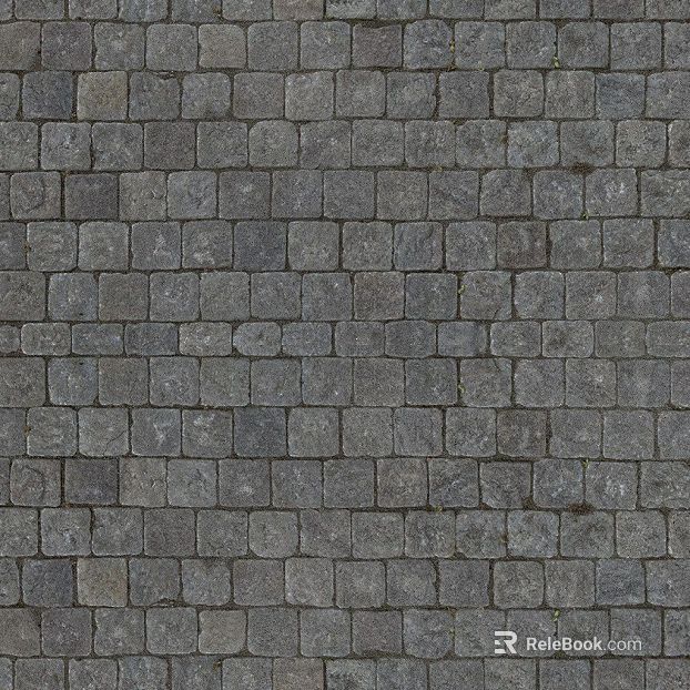 Dark gray stone brick outdoor pavement texture