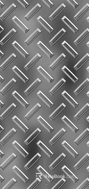 Metal patterned plate texture