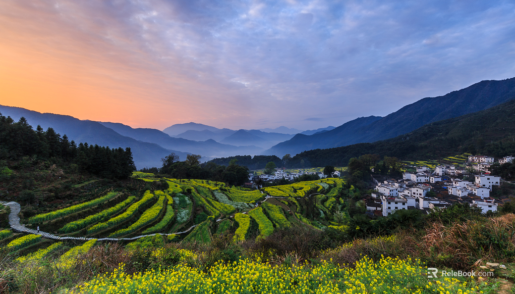 Pastoral scenery texture