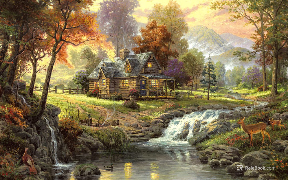 landscape painting texture