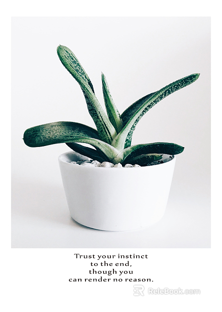 Plant painting texture
