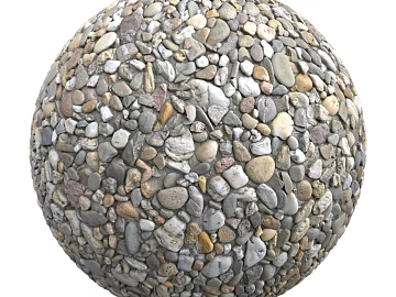 Gravel PBR texture (ID:ffach337351)
