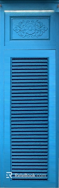 Retro Style Blue Embossed Wooden Door Interior Door texture