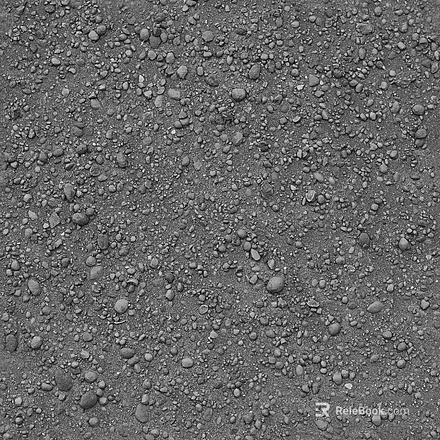 Natural black gravel ground texture