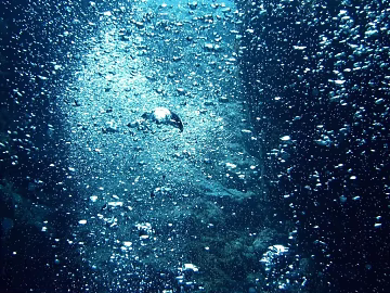 Deep Sea Blue Water Bubble Underwater Scene texture (ID:ffaeh337676)