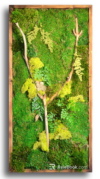 Plant painting texture