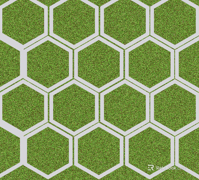 grass-planting brick texture