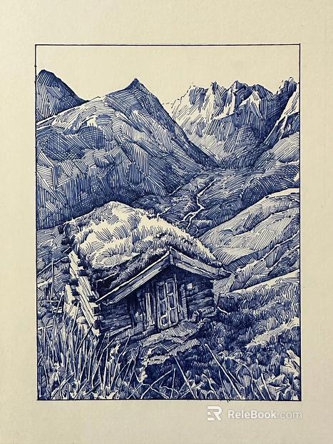 landscape painting texture