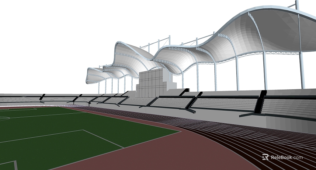 Modern stadium grandstand scene texture