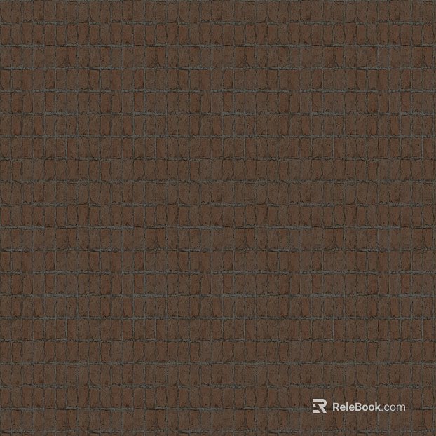 Red-brown stone brick exterior wall texture