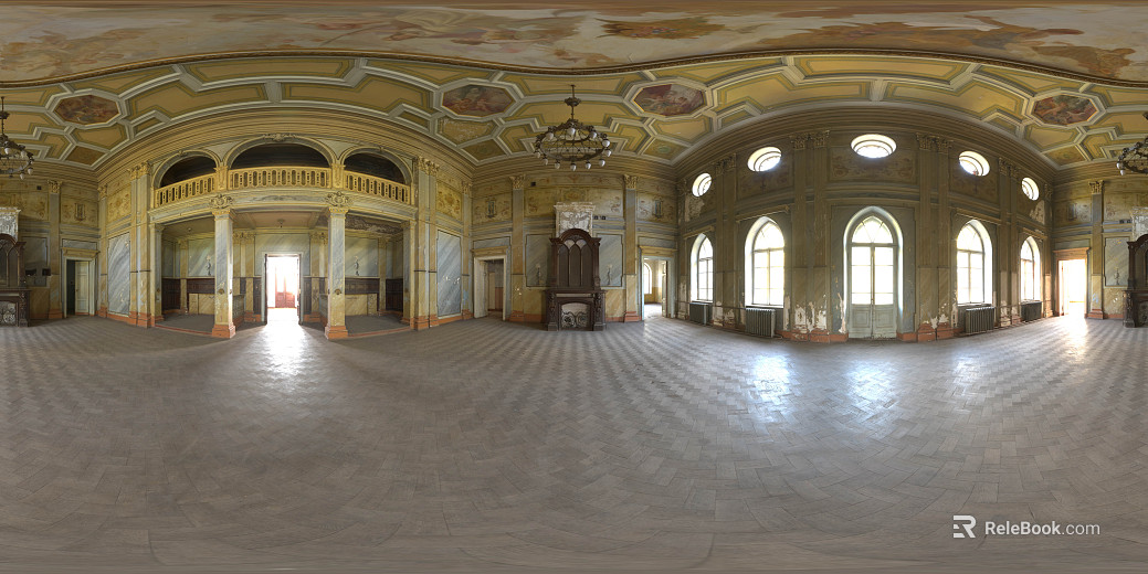 Retro Indoor Scene Daytime HDR texture