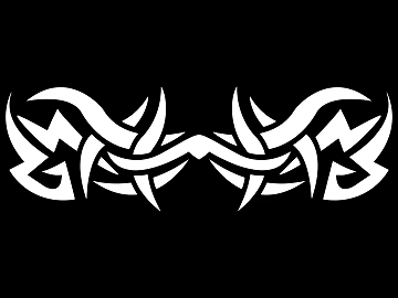 Tattoo black and white mask pattern texture pattern graphics (ID:ffach048884)