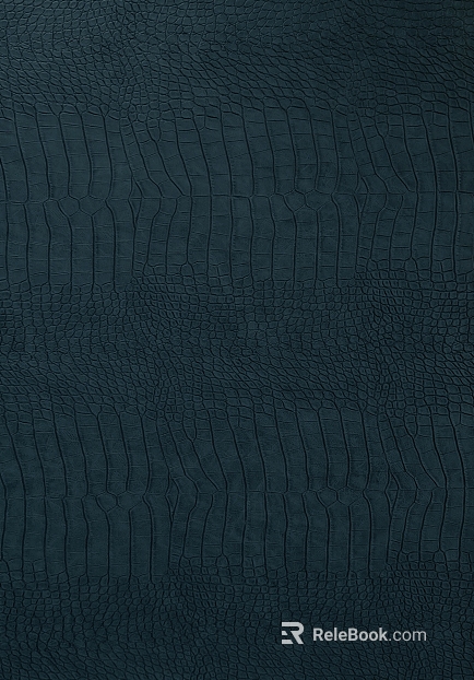 Ink blue crocodile-effect leather soft bag fabric texture