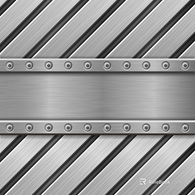 Silver brushed metal industrial wall texture