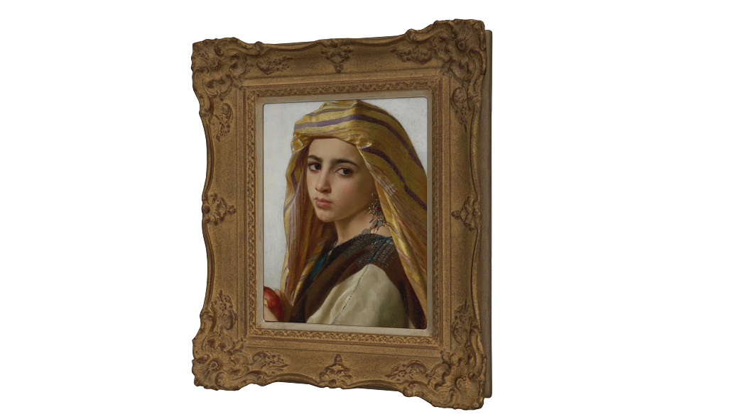 European-style Retro Portrait Frame texture