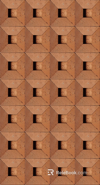 Abstract red clay brick texture