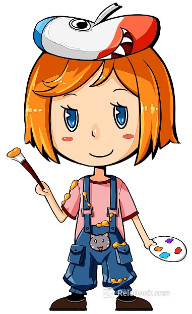 cartoon painting texture