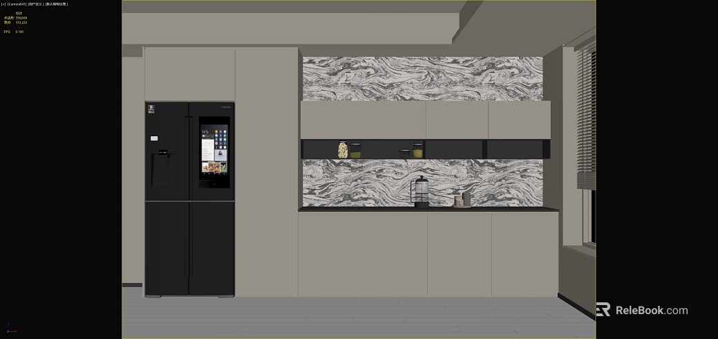 Grey White Flowing Marble Kitchen Wall Tiles texture