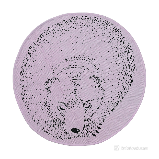 Round carpet texture