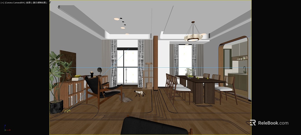 Walnut color wood floor guest restaurant floor texture