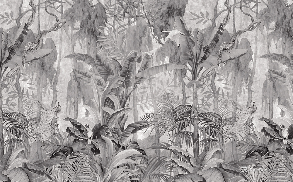 animal and plant pattern texture