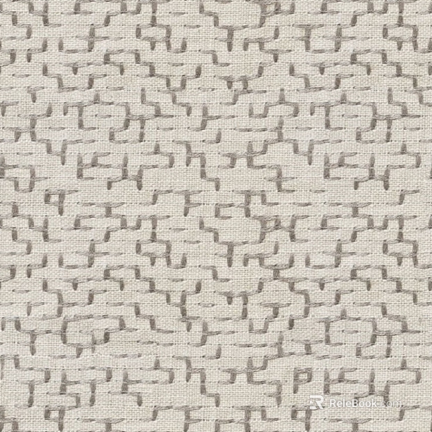 Chinese Pattern Cloth New Chinese Pattern Cloth Beige Geometric Pattern Cloth Linen Cloth texture
