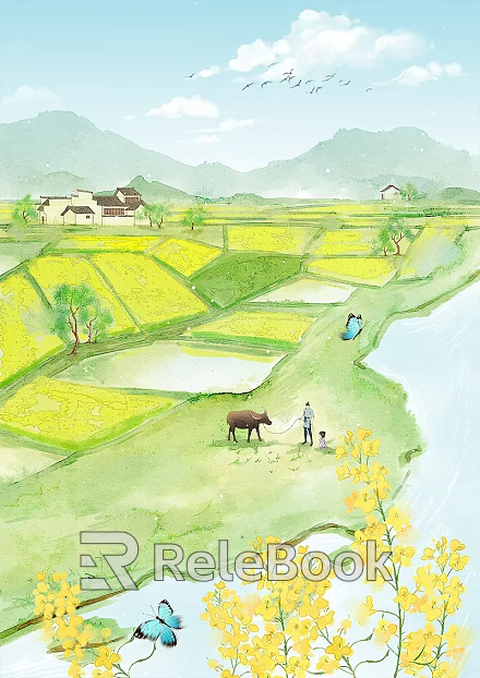 cartoon painting texture