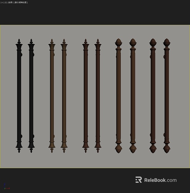 Retro Style Metal Column Interior Decorative Column texture