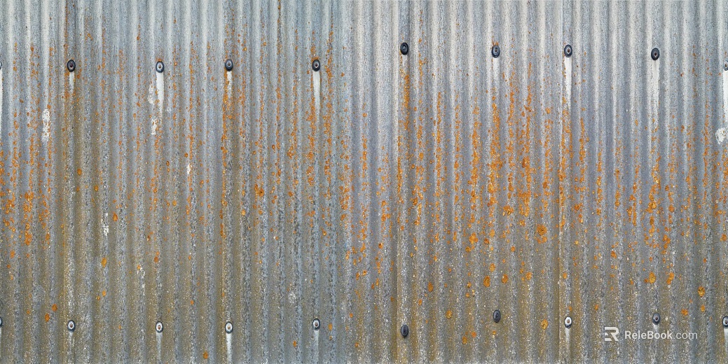 Metal color steel tile texture