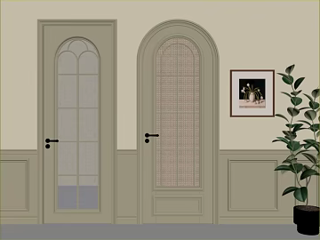 French Beige Glass Wooden Door Interior Door texture (ID:ffaeh430384)