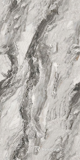 Grey-black flowing marble wall decoration texture