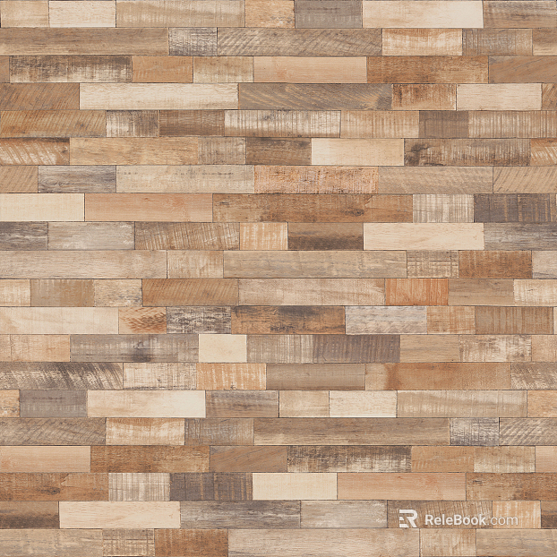 Mixed color mosaic wood flooring texture