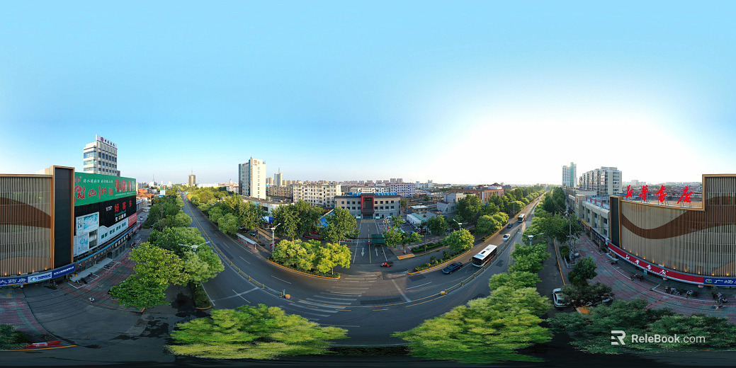 Urban Bird's Eye View Day HDR texture