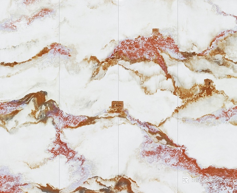 Marco Polo landscape marble landscape rock texture