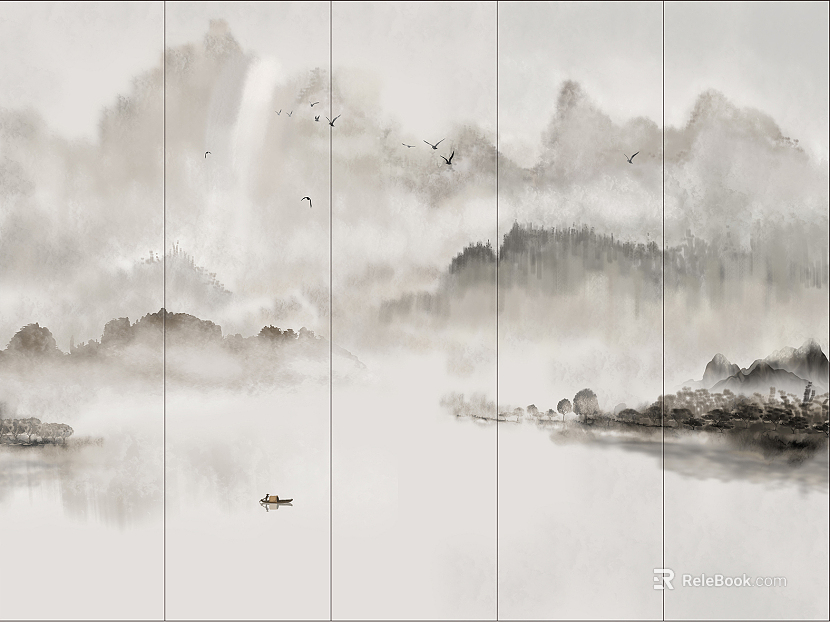 landscape painting texture