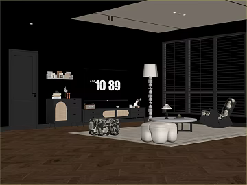 Dark brown herringbone hardwood flooring, living room texture (ID:ffaeh952586)