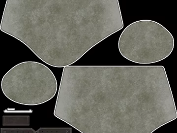 Gray-green leather car mats texture (ID:ffaeh878324)