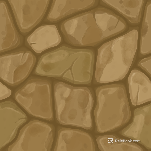 Beige rubble courtyard pavement stone texture