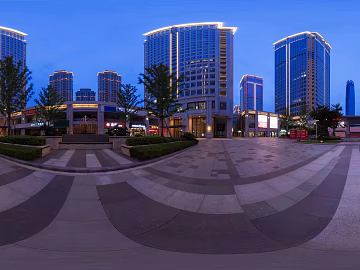 HDR City Lights Night View Panoramic texture (ID:ffach388303)
