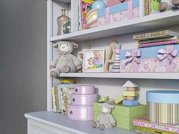 Light Wood Children's Room Storage Bookcase texture (ID:ffaeh647996)