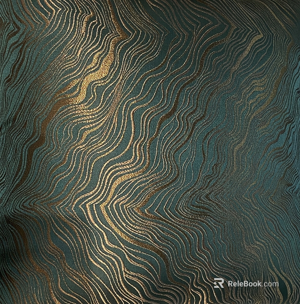 Light Luxury Dark Green Corrugated Decorative Cloth texture