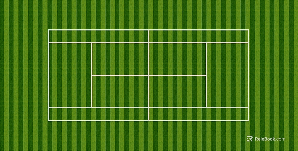 Green Stripe Tennis Court Turf texture