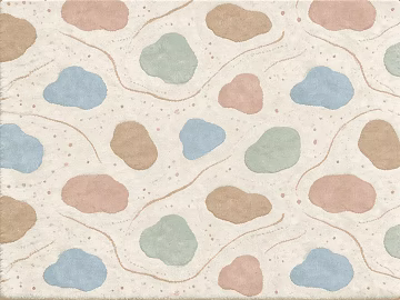 Beige and colorful polka-dot rug texture (ID:ffaeh535124)
