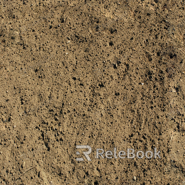 The image depicts a vast, wet mud ground, characterized by its dark, rich color and textured surface, dotted with small puddles reflecting the sky.