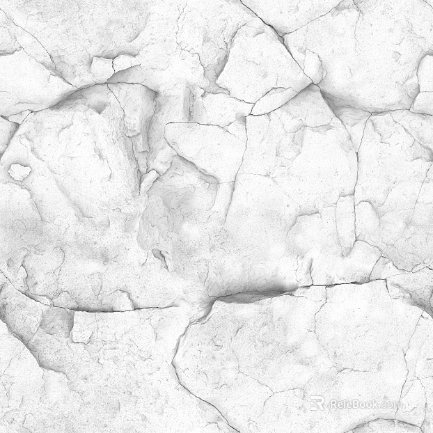 White crack rock wall background texture