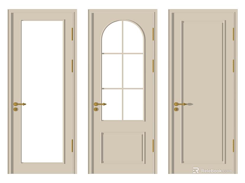 Light beige wooden door interior room door texture