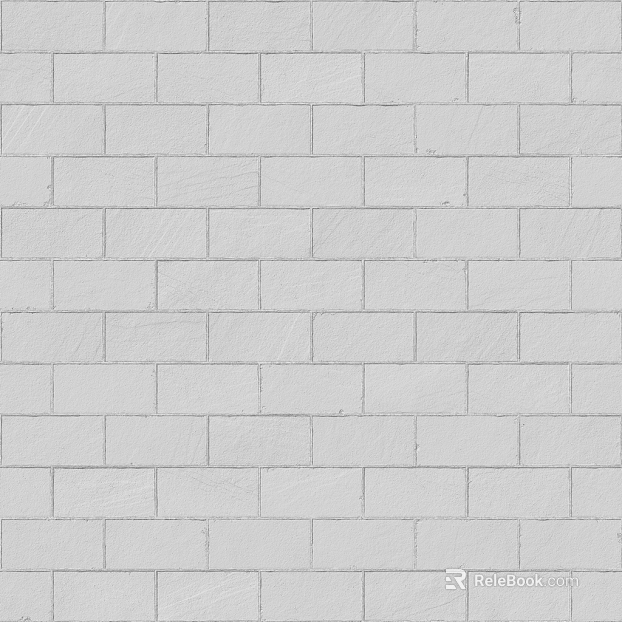Brick wall Milky White wall seamless texture