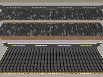 Chinese green gray tile ancient building roof texture (ID:ffaeh909801)