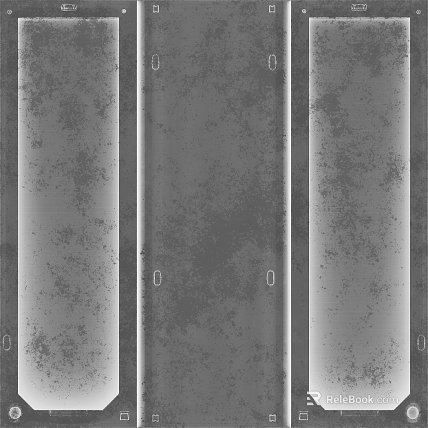 Grey distressed sheet metal cabinet finish texture